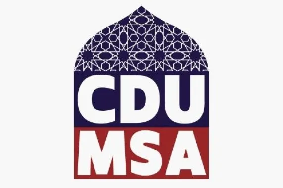 Muslim student society Logo with letters CDU MSA